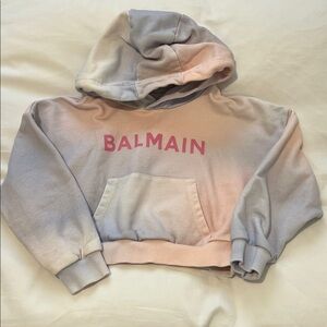 Balmain Kids Pastel Hoodie - Pink and Gray
